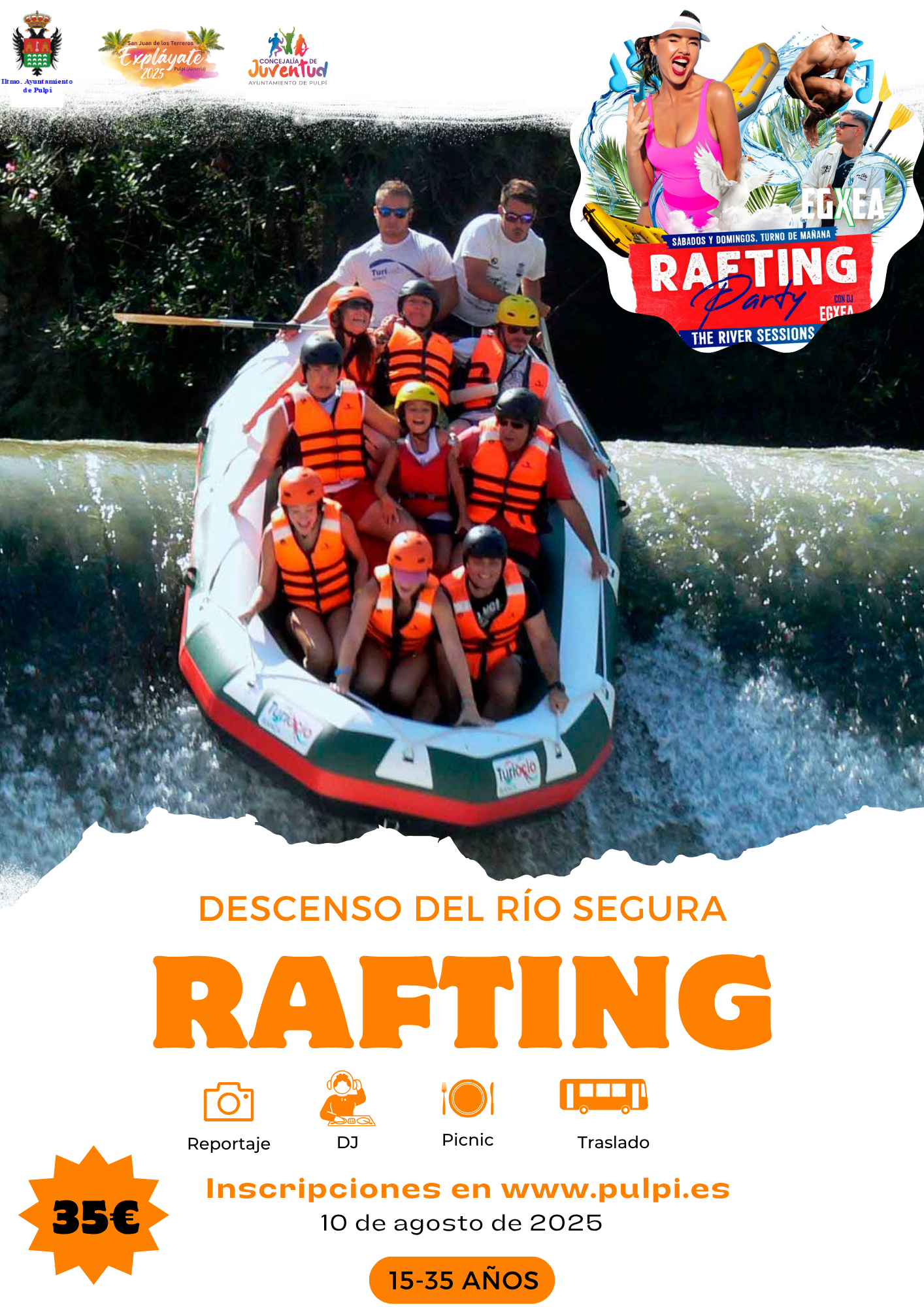 RAFTING JOVEN - DESCENSO DEL RÍO SEGURA